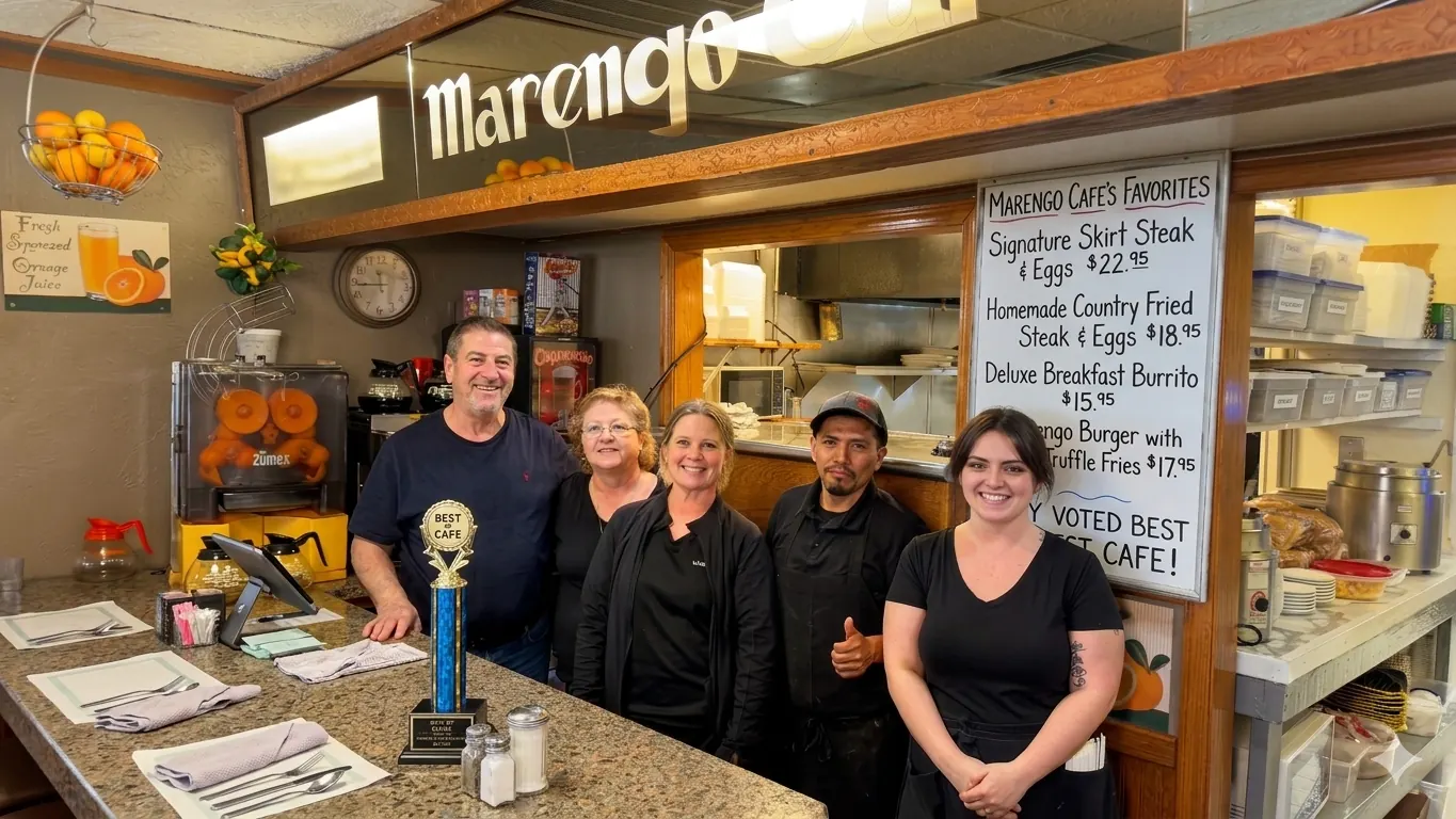 The Marengo Cafe family and team